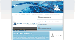 Desktop Screenshot of fondazionedellapesca.com